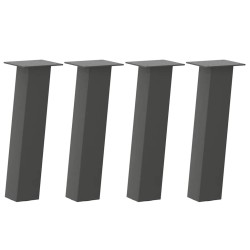 Pieds de table basse 4 pièces Anthracite 42 cm Acier 