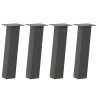 Pieds de table basse 4 pièces Anthracite 42 cm Acier 