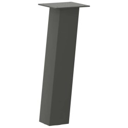 Pieds de table basse 4 pièces Anthracite 42 cm Acier 