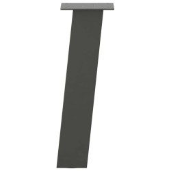 Pieds de table basse 4 pièces Anthracite 42 cm Acier 