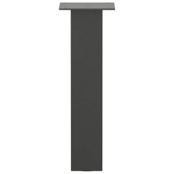 Pieds de table basse 4 pièces Anthracite 42 cm Acier 