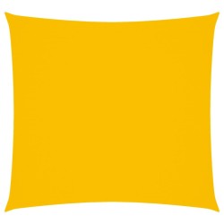 Voile de parasol tissu oxford carré 3,6x3,6 m jaune 