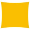 Voile de parasol tissu oxford carré 3,6x3,6 m jaune 