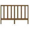 Tête de lit Marron miel 156x4x100 cm Bois massif de pin 