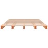 Lit de palette sans matelas cire marron 140x200 cm pin massif 