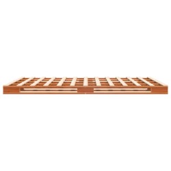 Lit de palette sans matelas cire marron 140x200 cm pin massif 