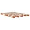 Lit de palette sans matelas cire marron 140x200 cm pin massif 