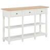 Table console Blanc 120x30x76 cm MDF 