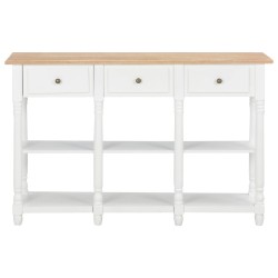Table console Blanc 120x30x76 cm MDF 