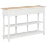 Table console Blanc 120x30x76 cm MDF 