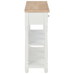 Table console Blanc 120x30x76 cm MDF 