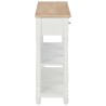 Table console Blanc 120x30x76 cm MDF 