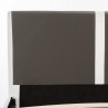 Cadre de lit sans matelas gris et blanc similicuir 180x200 cm 