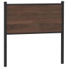 Tête de lit chêne marron 80 cm bois d'ingénierie et acier 