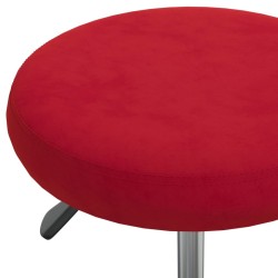 Chaise de salle à manger Rouge bordeaux Velours 