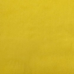 Fauteuil avec repose-pied jaune 60 cm velours 