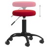Chaise pivotante de bureau Rouge bordeaux Velours 