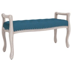 Banc Bleu 110x45x60 cm Velours 