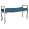 Banc Bleu 110x45x60 cm Velours 