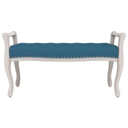 Banc Bleu 110x45x60 cm Velours 