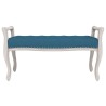 Banc Bleu 110x45x60 cm Velours 