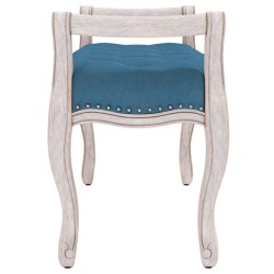 Banc Bleu 110x45x60 cm Velours 