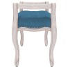 Banc Bleu 110x45x60 cm Velours 