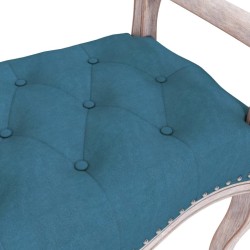 Banc Bleu 110x45x60 cm Velours 