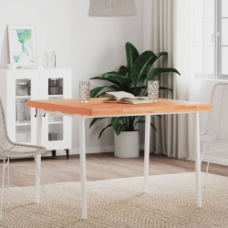 Dessus de table 90x90x4 cm carré bois massif de hêtre 