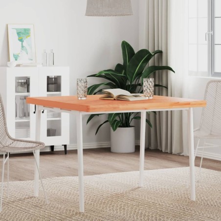 Dessus de table 90x90x4 cm carré bois massif de hêtre 