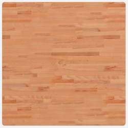 Dessus de table 90x90x4 cm carré bois massif de hêtre 