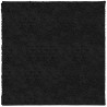Tapis shaggy PAMPLONA poils longs moderne noir 160x160 cm 