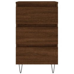 Tables de chevet 2 pcs chêne marron 40x35x69 cm bois ingénierie 
