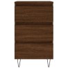 Tables de chevet 2 pcs chêne marron 40x35x69 cm bois ingénierie 