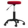 Tabouret de massage Velours Rouge bordeaux 