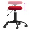 Tabouret de massage Velours Rouge bordeaux 