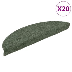 Tapis d'escalier auto-adhésifs 20 pcs vert 56x17x3 cm 