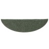 Tapis d'escalier auto-adhésifs 20 pcs vert 56x17x3 cm 