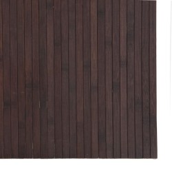 Tapis rectangulaire marron foncé 80x500 cm bambou 