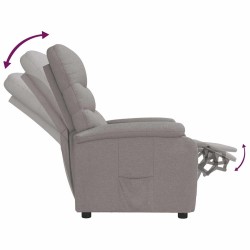 Fauteuil inclinable Taupe Tissu 