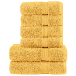 Ensemble de serviettes de qualité supérieure SOLUND 6 pcs doré 