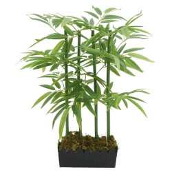Bambou artificiel 240 feuilles 80 cm vert 