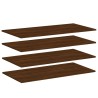 Étagères murales 4pcs chêne marron 100x50x1,5cm bois ingénierie 
