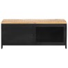Table basse 90x50x37 cm Bois massif de manguier brut 