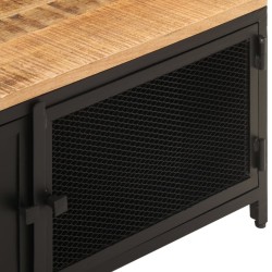 Table basse 90x50x37 cm Bois massif de manguier brut 