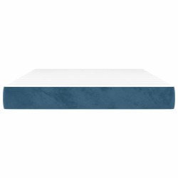 Matelas de lit à ressorts ensachés 140x220x20 cm velours 