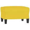Fauteuil avec repose-pied Jaune clair 60 cm Tissu 