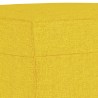 Fauteuil avec repose-pied Jaune clair 60 cm Tissu 
