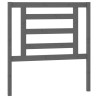 Lit coulissant sans matelas gris 2x(90x200) cm 