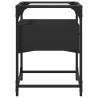 Table de chevet noir 40x40x55 cm bois d'ingénierie 
